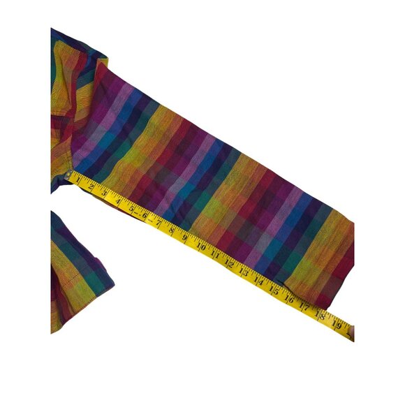 Draper’s And Damon’s xl womens button Jacket Colorful rainbow Vintage Style A777 - Picture 11 of 12